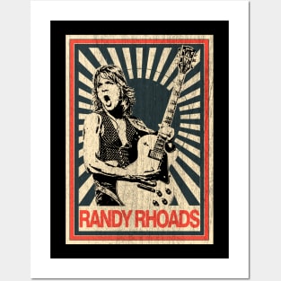Vintage Poster Randy Rhoads 1977s Posters and Art